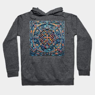 Interlocking Abstract Geometric Figures Dimensions Hoodie